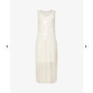 Never Fully Dressed Sequin Mesh Midi Dress